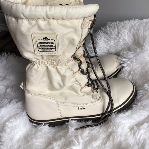 Coach Winter Laced Up Boots